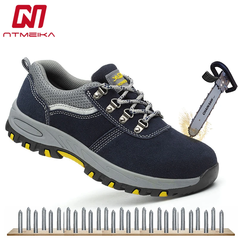 Big Size 36-46 Fashion Safety Shoes Men Steel Toe Cow Suede Men Work Shoes Breathable Wear-resisting Puncture-proof Safety Boots
Big Size 36-46 Fashion Safety Shoes Men Steel Toe Cow Suede Men Work Shoes Breathable Wear-resisting Puncture-proof Safety Boots