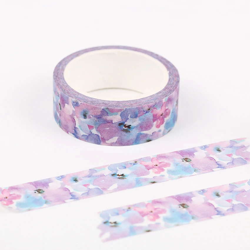 1PC Kawaii Watercolor Flower Masking Tape Decorative Student Stationery Notebooks Diary DIY Festive Decoration Washi Tape
1PC Kawaii Watercolor Flower Masking Tape Decorative Student Stationery Notebooks Diary DIY Festive Decoration Washi Tape