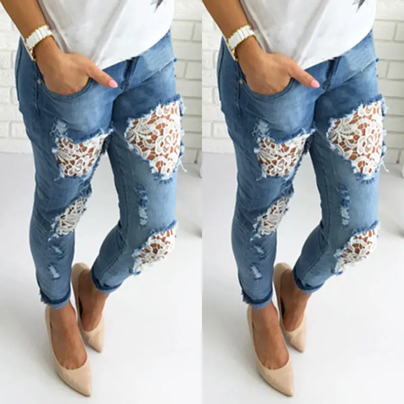 Jeans Woman Spring Summer New Fashions 2018 Plus Size Slim Fitted Ripped Jeans Female Casual Skinny Hole Pencil Lace Pants
Jeans Woman Spring Summer New Fashions 2018 Plus Size Slim Fitted Ripped Jeans Female Casual Skinny Hole Pencil Lace Pants