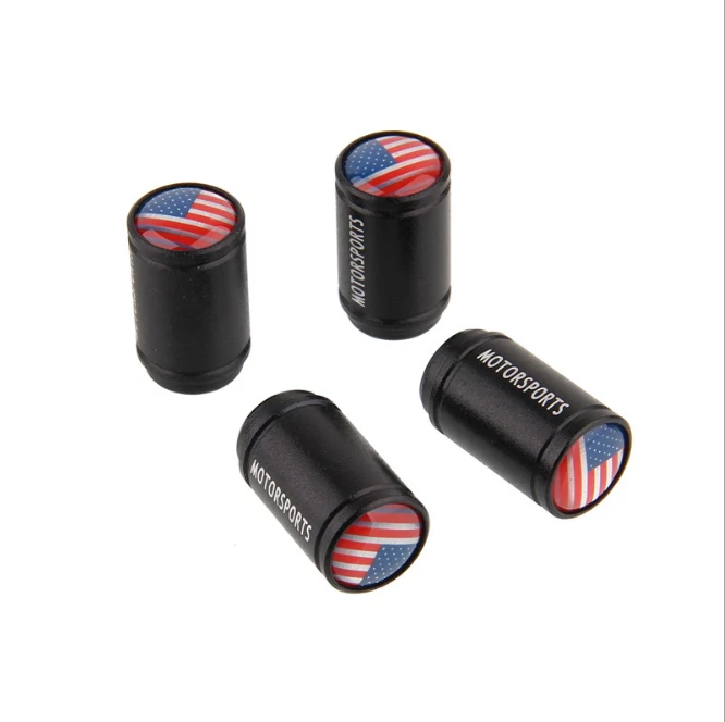 4pcs/set Black Metal Car Tire Caps American flag Logo Car Wheel Tyre Air Valve Dust Covers with flag of the United States USA
4pcs/set Black Metal Car Tire Caps American flag Logo Car Wheel Tyre Air Valve Dust Covers with flag of the United States USA
