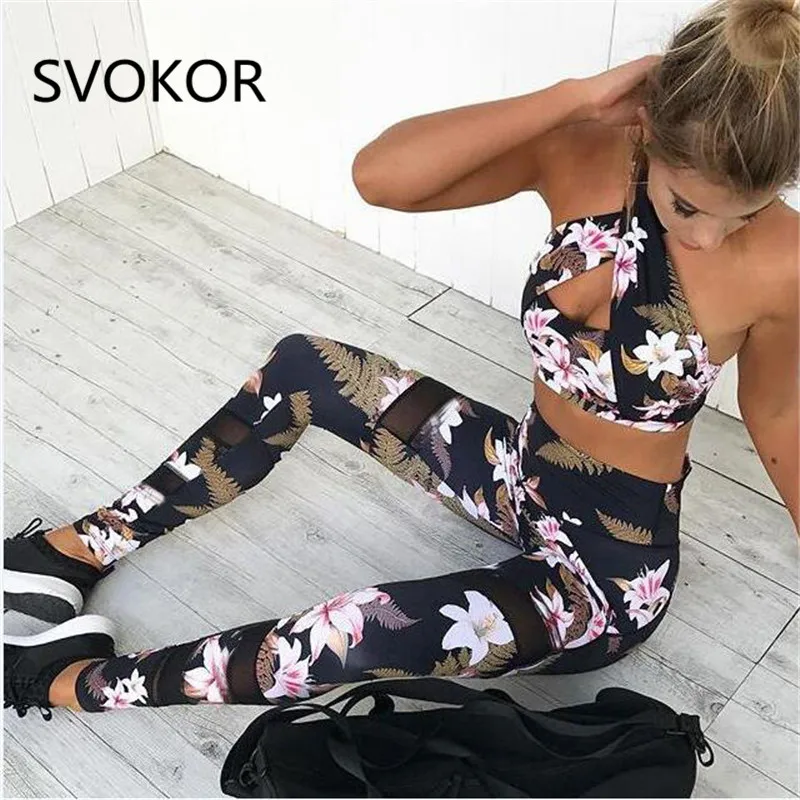 SVOKOR Two Pieces Set Women Polyester Mesh stitching Backless Crop Clothing Hollow Out Flower Print Push Up Girl Set
SVOKOR Two Pieces Set Women Polyester Mesh stitching Backless Crop Clothing Hollow Out Flower Print Push Up Girl Set
