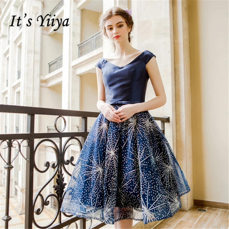 It's YiiYa Deep Blue V-Neck Lace Up Fashion Designer Luxury Elegant Cocktail Gowns Bling Crystal Cocktail Dress LX281
It's YiiYa Deep Blue V-Neck Lace Up Fashion Designer Luxury Elegant Cocktail Gowns Bling Crystal Cocktail Dress LX281