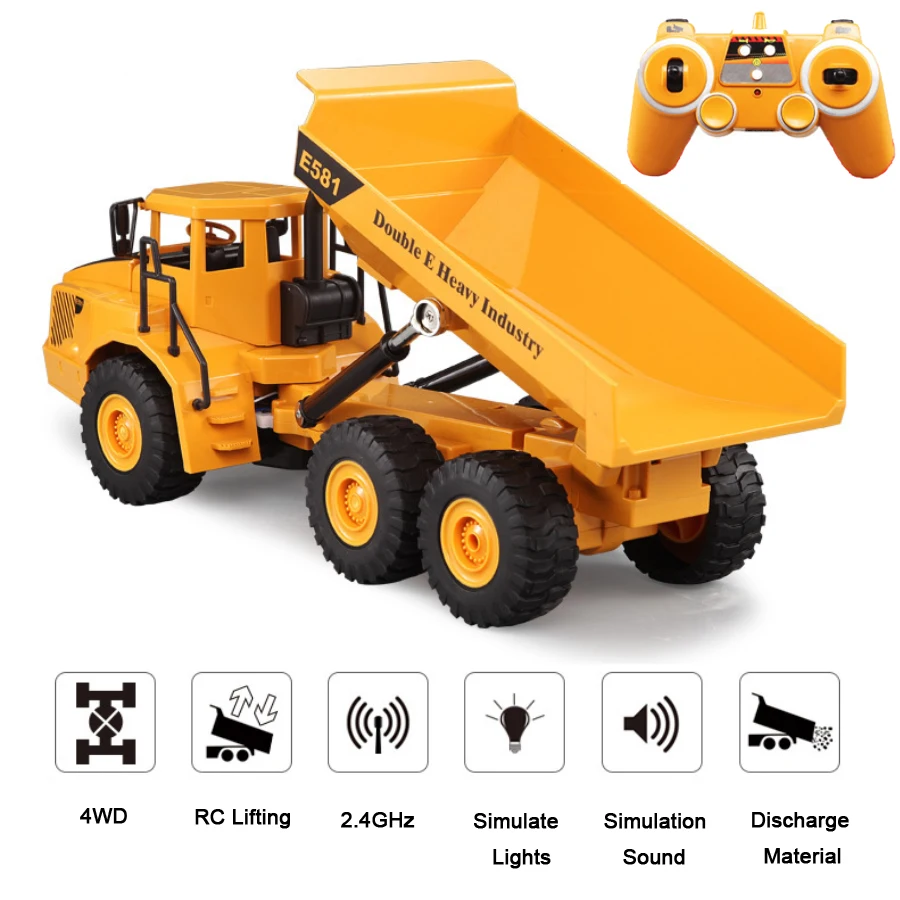40CM 2.4GHz Hinged Remote-controlled Dump Truck Large Electric Transport RC Truck Vehicle Children Boys Toy Truck Model
40CM 2.4GHz Hinged Remote-controlled Dump Truck Large Electric Transport RC Truck Vehicle Children Boys Toy Truck Model