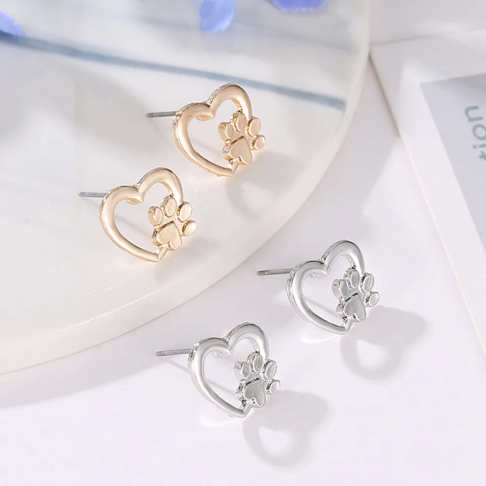 Korean WOMEN Cute Silver Gold Bear Stud Earring Cat Dog Paw Claw Earrings For Women's Animal Ear expender plugs Dropship
Korean WOMEN Cute Silver Gold Bear Stud Earring Cat Dog Paw Claw Earrings For Women's Animal Ear expender plugs Dropship