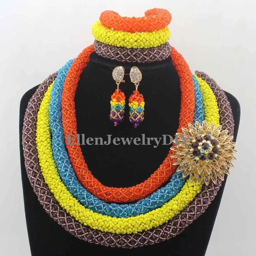 New Multicolored African Costume Jewelry Set earrings Nigerian Wedding African Beads Bridal Jewelry Set Free Shipping W12925
New Multicolored African Costume Jewelry Set earrings Nigerian Wedding African Beads Bridal Jewelry Set Free Shipping W12925