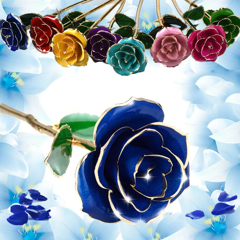 12-color gold-plated flower 24k gold rose wedding gifts for guests gifts for women Home decoration simulation
12-color gold-plated flower 24k gold rose wedding gifts for guests gifts for women Home decoration simulation