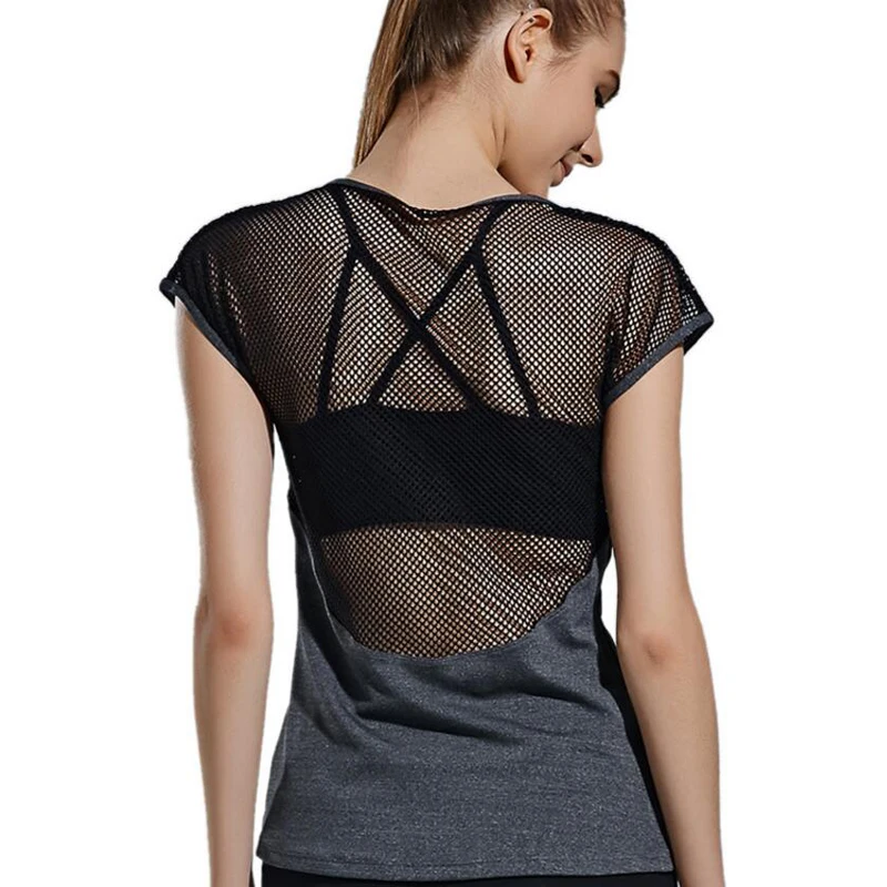 Women sports T Shirt Sexy net yarn sports fitness short sleeves breathable Quick Drying workout T-shirt
Women sports T Shirt Sexy net yarn sports fitness short sleeves breathable Quick Drying workout T-shirt