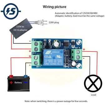 Power-OFF Protection Module Automatic Switching Module UPS Emergency Cut-off Battery Power Supply 12V to 48V Control Board
Power-OFF Protection Module Automatic Switching Module UPS Emergency Cut-off Battery Power Supply 12V to 48V Control Board