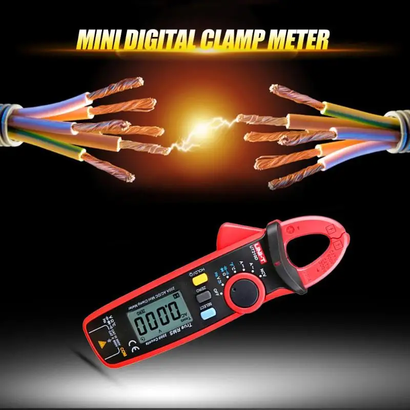 

UNI-T UT210E True RMS Mini Digital Clamp Meters AC/DC Current Voltage Auto Range VFC Capacitance Non Contact Multimeter Diode