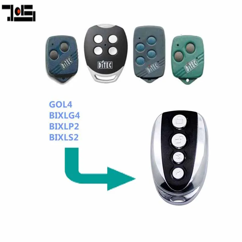 For DITEC GOL4,BIXLP2,BIXLS2,BIXLG4 Rolling code remote control 433.92MHZ