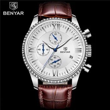 2019 Relogio Masculino BENYAR Men's Watch FashionQuartz Watch Men Wristwatch Mens Clock Top Brand Luxury Leather Watches Men
2019 Relogio Masculino BENYAR Men's Watch FashionQuartz Watch Men Wristwatch Mens Clock Top Brand Luxury Leather Watches Men