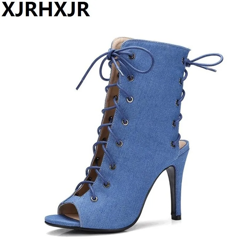 XJRHXJR Sexy High Heel Peep Toe Sandals Summer Cool Shoes Woman Fashion Cross Straps Suede Leather Sandal Boots Big Size 34-43
XJRHXJR Sexy High Heel Peep Toe Sandals Summer Cool Shoes Woman Fashion Cross Straps Suede Leather Sandal Boots Big Size 34-43