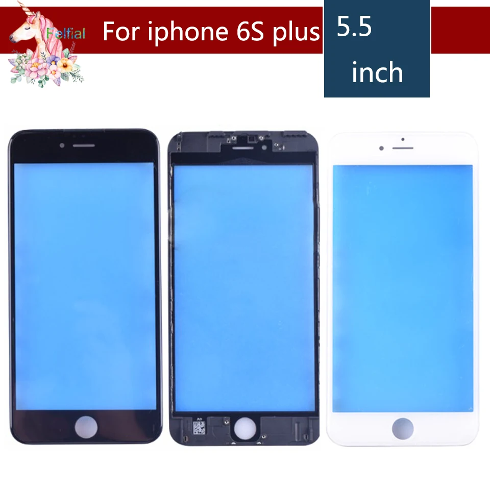 10pcs/lot For iPhone 6S PLUS Touch Screen Digitizer Lens Front glass LCD panel with frame bezel for iphone 6Splus LCD External
10pcs/lot For iPhone 6S PLUS Touch Screen Digitizer Lens Front glass LCD panel with frame bezel for iphone 6Splus LCD External