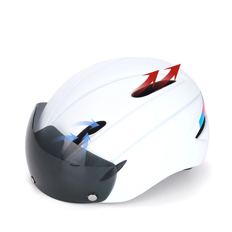 Windproof Lenses Bicycle Helmet EPS MTB Bike Integrally-molded Cycling Helmet Women Men Outdoor Sport Riding Bike Safty Helmet
Windproof Lenses Bicycle Helmet EPS MTB Bike Integrally-molded Cycling Helmet Women Men Outdoor Sport Riding Bike Safty Helmet