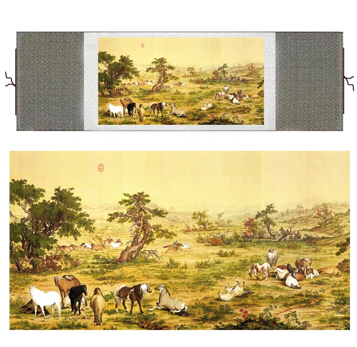 Horse silk painting Traditional Chinese art painting Horse art painting Silk scroll art painting Horse picture
Horse silk painting Traditional Chinese art painting Horse art painting Silk scroll art painting Horse picture
