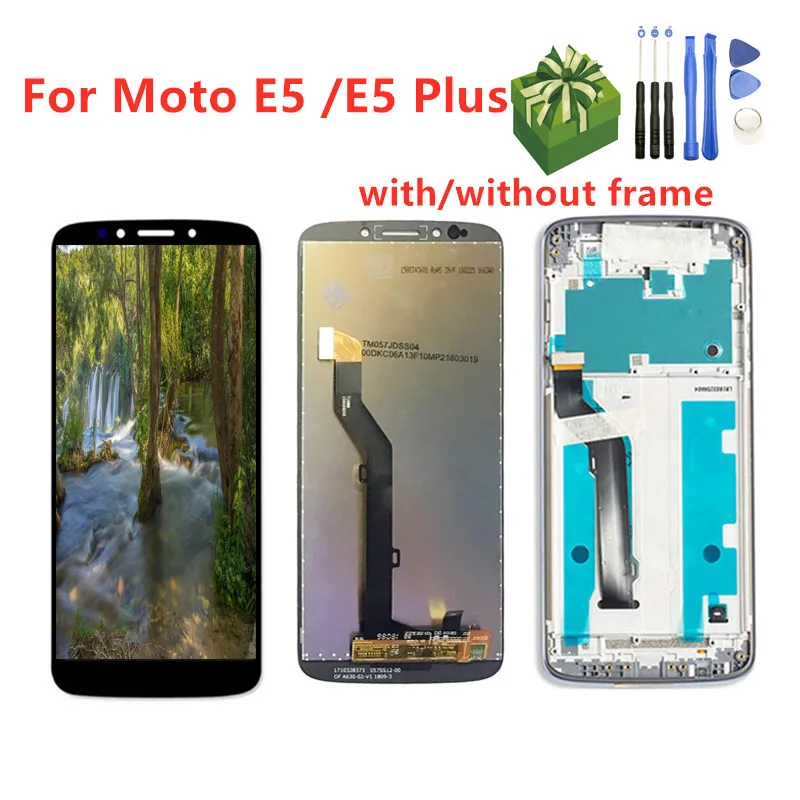 Full Assembly For Motorola MOTO E5 XT1944 LCD Display Touch Screen Digitizer For Moto E5 Plus XT1924 LCD Screen With Frame
Full Assembly For Motorola MOTO E5 XT1944 LCD Display Touch Screen Digitizer For Moto E5 Plus XT1924 LCD Screen With Frame