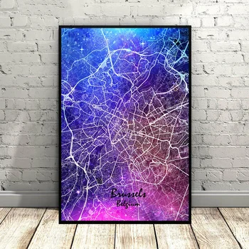 Belgium city map Color map Brussels City Map Art Canvas Poster Nordic poster Wall Pictures for Living Room No Frame
Belgium city map Color map Brussels City Map Art Canvas Poster Nordic poster Wall Pictures for Living Room No Frame