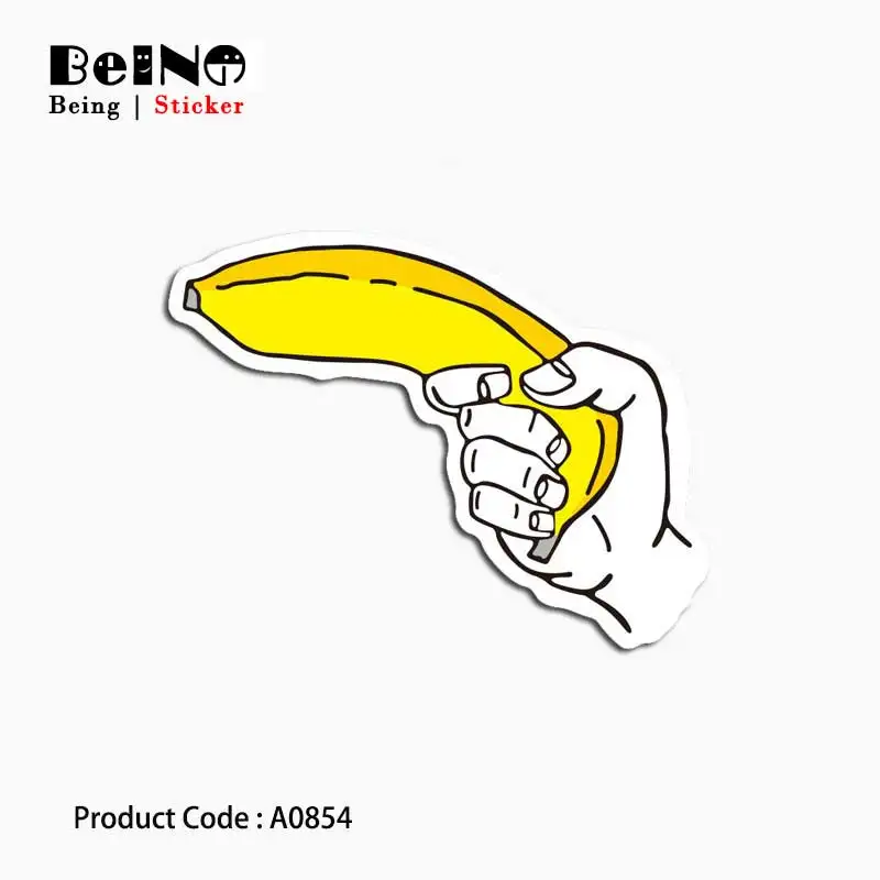 Banana Fruit Spoof Sticker Funny Hand Finger Waterproof Suitcase Laptop Guitar Luggage Skateboard Toy Lovely A0854 Stickers QY31
Banana Fruit Spoof Sticker Funny Hand Finger Waterproof Suitcase Laptop Guitar Luggage Skateboard Toy Lovely A0854 Stickers QY31