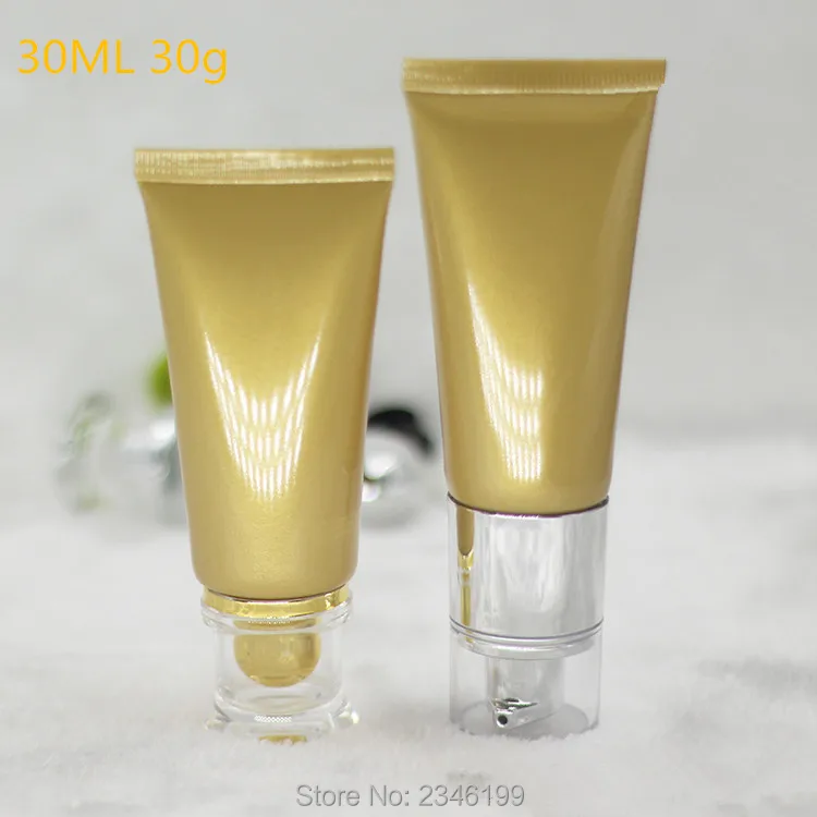 30ML 30g 50pcs/Lot Bright Gold Comestic Soft Tube BB CC Container Eye Cream Hand Cream Packing Bottle Essence Ointment Tube
30ML 30g 50pcs/Lot Bright Gold Comestic Soft Tube BB CC Container Eye Cream Hand Cream Packing Bottle Essence Ointment Tube