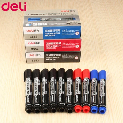 Deli marker pen wholesale oil blue red black markers office school stationary 1pcs marker pens PEN
Deli marker pen wholesale oil blue red black markers office school stationary 1pcs marker pens PEN