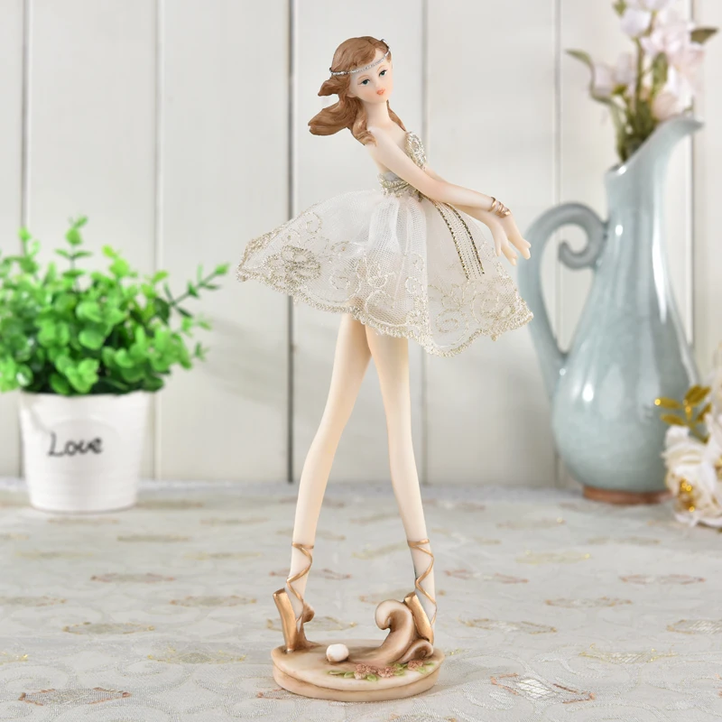 

Decoration Resin Figure Ornaments Ballet Girl Aesthetic Home Decoration Accessories Vintage Home Decor Fairy Garden Miniatures