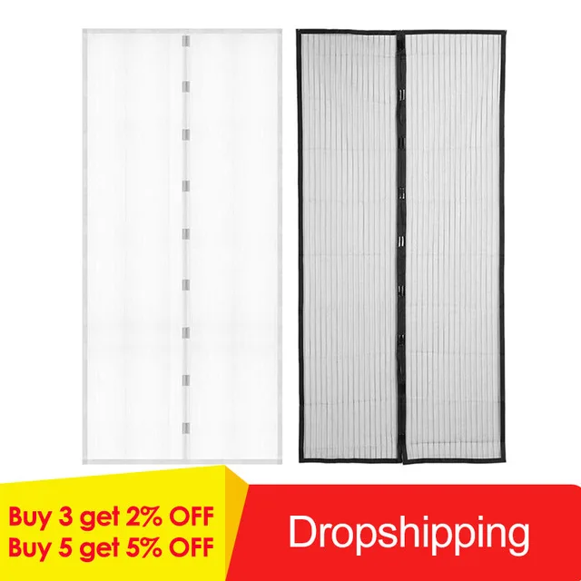 Anti-Mosquit Curtain Hands-free Mosquito Magnetic Summer Curtain Encryption Net Style On the Door Magnets Screen 120x210cm
Anti-Mosquit Curtain Hands-free Mosquito Magnetic Summer Curtain Encryption Net Style On the Door Magnets Screen 120x210cm