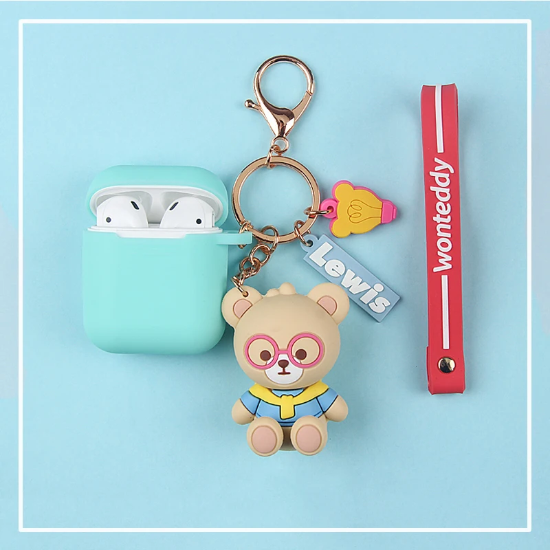 Korean Cute Teddy Bear Decoration Silicone Case for Apple Airpods Accessories Protective Cover Bluetooth Earphone Box Key Ring
Korean Cute Teddy Bear Decoration Silicone Case for Apple Airpods Accessories Protective Cover Bluetooth Earphone Box Key Ring