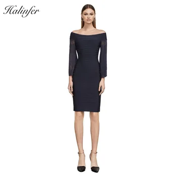 Halinfer 2018 Autumn Sexy women dress Off The Shoulder Rayon Bandage Elegant Homecoming Evening party dress
Halinfer 2018 Autumn Sexy women dress Off The Shoulder Rayon Bandage Elegant Homecoming Evening party dress