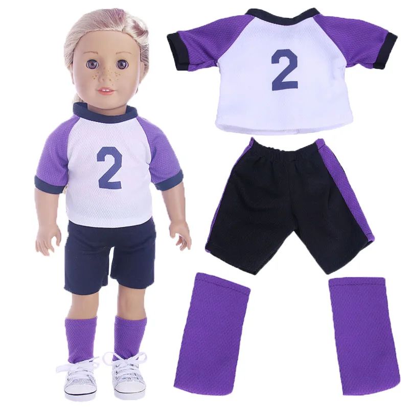 Luckdoll Three-piece soccer suit for 18-inch American dolls, children's best Christmas gifts
Luckdoll Three-piece soccer suit for 18-inch American dolls, children's best Christmas gifts