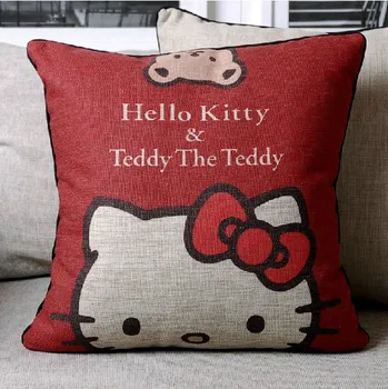 cartoon cute red Hellokitty Cushion cotton Pillow Cushion for office Car Home Decor sofa cushions 45*45cm
cartoon cute red Hellokitty Cushion cotton Pillow Cushion for office Car Home Decor sofa cushions 45*45cm