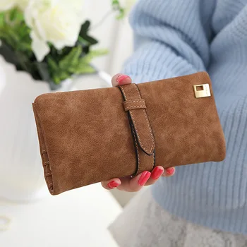 Women Wallets Fashion Drawstring Nubuck Leather Zipper Wallet Women's Long Coin Purse Woman ID Cards Holder Clutch porte feuille
Women Wallets Fashion Drawstring Nubuck Leather Zipper Wallet Women's Long Coin Purse Woman ID Cards Holder Clutch porte feuille