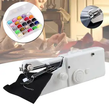 25Pcs/Set Empty Bobbins Sewing Machine Spools Clear Plastic Case Storage with 1 Set Mini Handheld Sewing Machine
25Pcs/Set Empty Bobbins Sewing Machine Spools Clear Plastic Case Storage with 1 Set Mini Handheld Sewing Machine