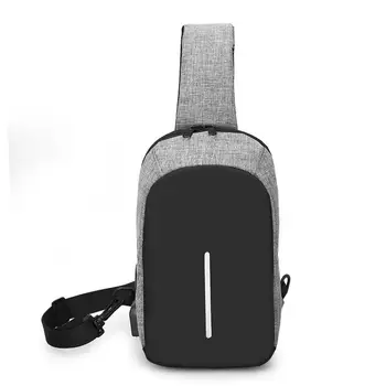Men's Burglar USB Charging Shoulder Crossbody Bag Men&Female Stealth Zipper Business Chest Pack Repellent Anti-theft Package
Men's Burglar USB Charging Shoulder Crossbody Bag Men&Female Stealth Zipper Business Chest Pack Repellent Anti-theft Package