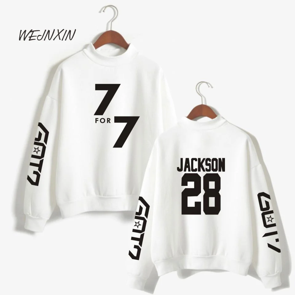 WEJNXIN Capless GOT7 Turtleneck Pullovers Hoodies For Women Men Long Sleeve Streetwear 7 For 7 Mark BamBam Sweatshirt Clothing
WEJNXIN Capless GOT7 Turtleneck Pullovers Hoodies For Women Men Long Sleeve Streetwear 7 For 7 Mark BamBam Sweatshirt Clothing