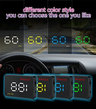 KUNFINE 3.5" Digital Car Speedometer OBD2 Car HUD Head Up Display Windshield Projector Auto Power on/off Universal A1000
KUNFINE 3.5" Digital Car Speedometer OBD2 Car HUD Head Up Display Windshield Projector Auto Power on/off Universal A1000