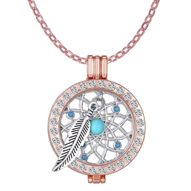 Special Dream Catcher Pendant Necklaces For Women Interchangeable My Coin Disc Openable Locket Necklace Fashion Jewelry Gift
Special Dream Catcher Pendant Necklaces For Women Interchangeable My Coin Disc Openable Locket Necklace Fashion Jewelry Gift