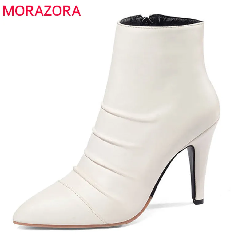 MORAZORA 2020 wholesale big size 34-52 ankle boots for women pointed toe keep warm autumn winter boots sexy high heels shoes
MORAZORA 2020 wholesale big size 34-52 ankle boots for women pointed toe keep warm autumn winter boots sexy high heels shoes