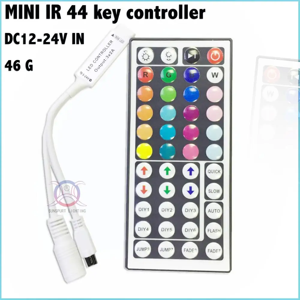 1-10 Pieces Advanced chip 44key MINI infrared led controller DC12-24V Factory direct For RGB light strip light bar Free Shipping
1-10 Pieces Advanced chip 44key MINI infrared led controller DC12-24V Factory direct For RGB light strip light bar Free Shipping