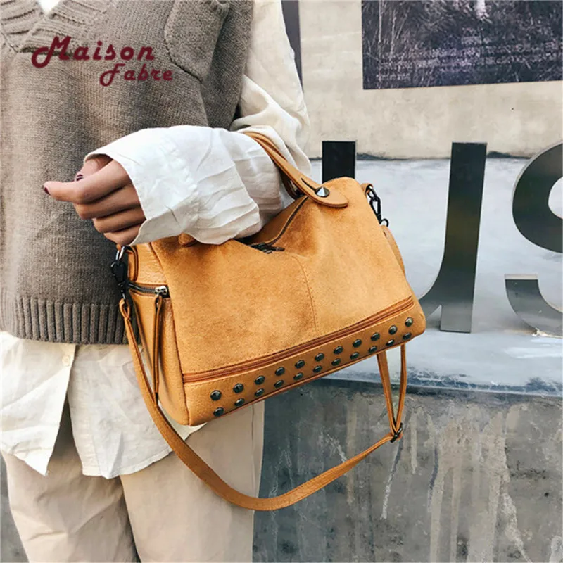 Maison Fabre 2019 New Women Bag Vintage Women Scrub Pure Color Rivets Zipper Crossbody Bag Shoulder Bag Hand Bag
Maison Fabre 2019 New Women Bag Vintage Women Scrub Pure Color Rivets Zipper Crossbody Bag Shoulder Bag Hand Bag