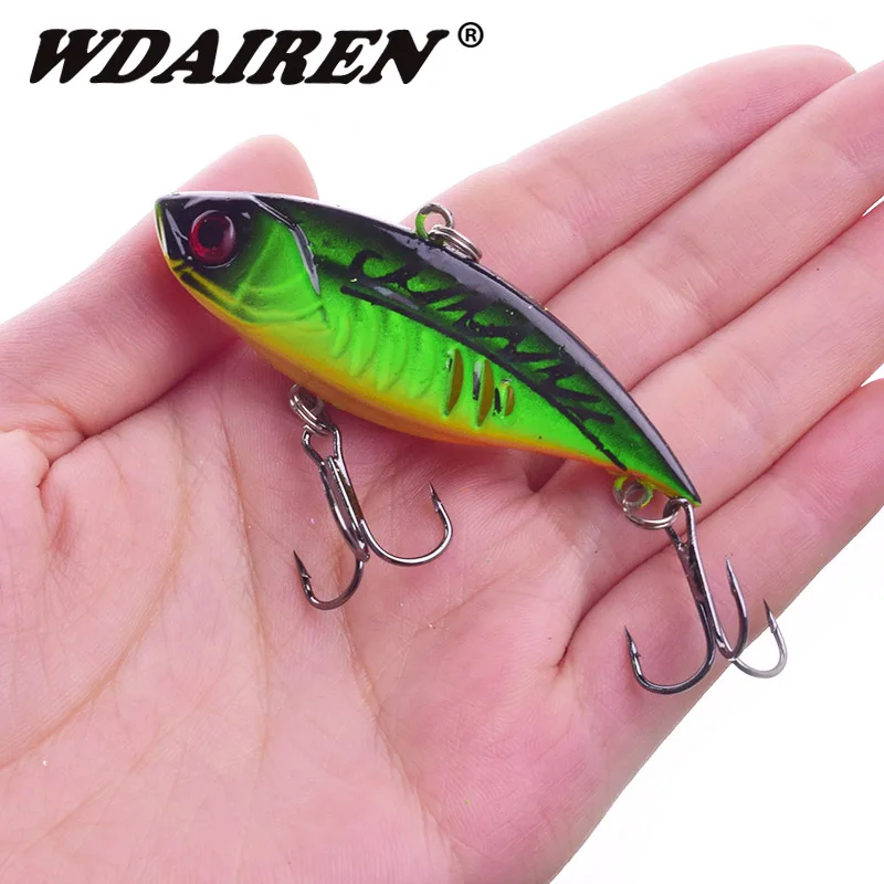 

1Pcs VIB sinking Fishing Lure 65mm 11g Hard Bait winter Treble Hooks Wobbler Crankbait Bass Carp pesca Fishing Tackle WD-218