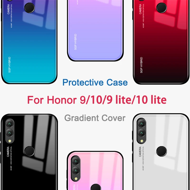 Gradient Tempered Glass Case On For Huawei Honor 10 lite light Protective Cover Case For Honor 9 lite light Safety Bumper shell
Gradient Tempered Glass Case On For Huawei Honor 10 lite light Protective Cover Case For Honor 9 lite light Safety Bumper shell