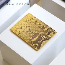 Unisex Leather Card Holder Thin Python & Lamb Skin Credit Card Wallet Men & Women Short ID Holder Fashion Custom Man Card Case
Unisex Leather Card Holder Thin Python & Lamb Skin Credit Card Wallet Men & Women Short ID Holder Fashion Custom Man Card Case