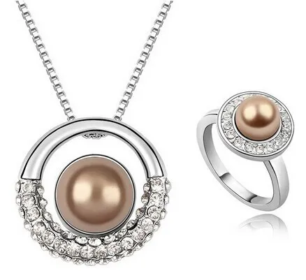 JS S041 Pearl Jewelry Sets For Kids High Quality Necklace And Ring Set Nickel Free Perlas Jewelry Kits
JS S041 Pearl Jewelry Sets For Kids High Quality Necklace And Ring Set Nickel Free Perlas Jewelry Kits