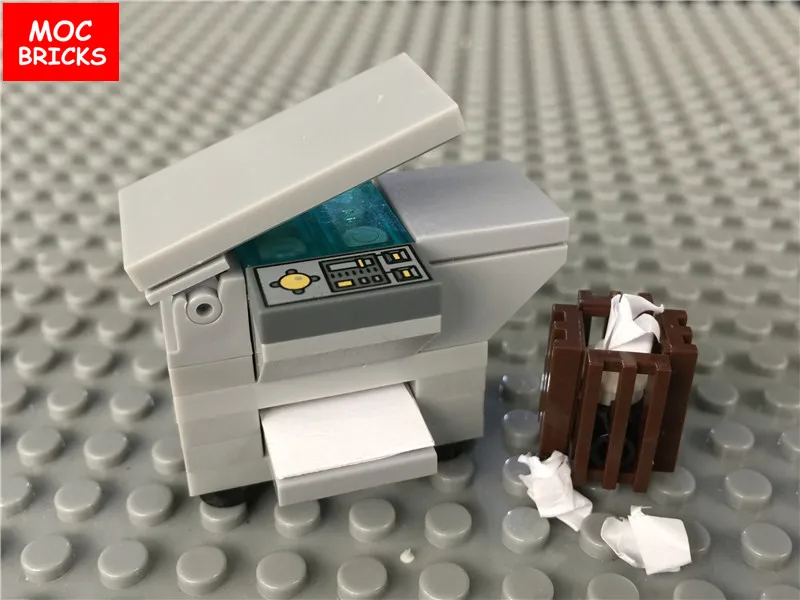5sets/lot MOC Bricks DIY Machine Light Gray Office Photocopier / Printer with Waste Paper Bin Building Blocks Kids Toys Gifts
5sets/lot MOC Bricks DIY Machine Light Gray Office Photocopier / Printer with Waste Paper Bin Building Blocks Kids Toys Gifts