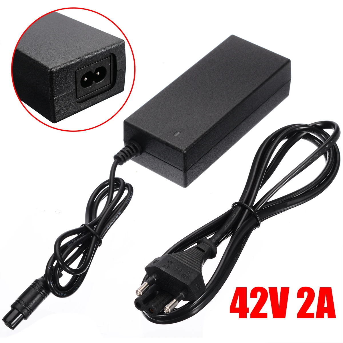 Onsale 42V 2A EU Power Adapter Charger Black High Quality Power Chargers For 2 Wheel Balance Scooter Hoverboard
Onsale 42V 2A EU Power Adapter Charger Black High Quality Power Chargers For 2 Wheel Balance Scooter Hoverboard