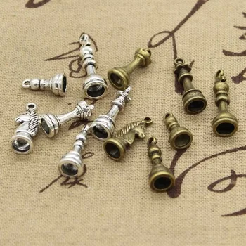 15pcs Charms Chess King Queen Rook Knight Bishop Pawn Pendant Making fit,Vintage Tibetan Bronze Silver color,DIY For Necklace
15pcs Charms Chess King Queen Rook Knight Bishop Pawn Pendant Making fit,Vintage Tibetan Bronze Silver color,DIY For Necklace