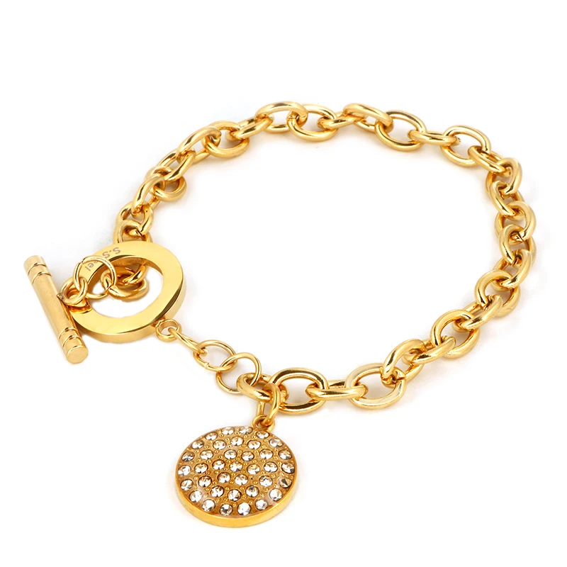 MSX Trendy CZ Pendant Chain Women Man Bracelets&Bangles Gold Plating Stainless Steel Male Wristband Wedding Engagement Jewelry
MSX Trendy CZ Pendant Chain Women Man Bracelets&Bangles Gold Plating Stainless Steel Male Wristband Wedding Engagement Jewelry