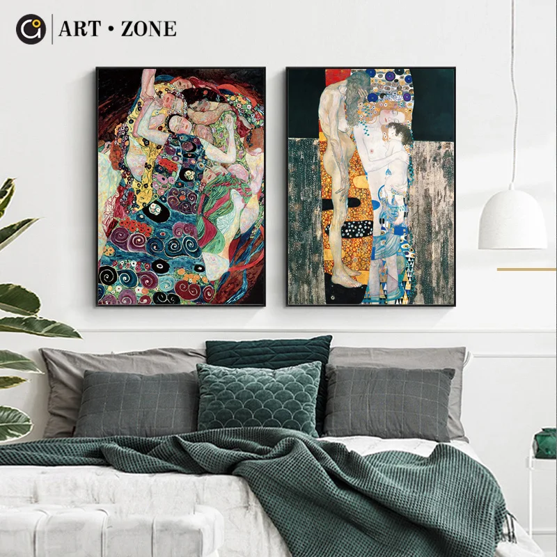 ART ZONE Abstract Painting Gustav Klimt Unique Pattern Women Wall Art Print Picture Collection Art Paintings Home Decor Poster
ART ZONE Abstract Painting Gustav Klimt Unique Pattern Women Wall Art Print Picture Collection Art Paintings Home Decor Poster