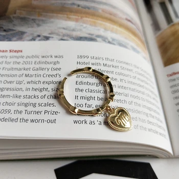 LouLeur 925 sterling silver letter M heart rings gold fashion creative texture wild open rings for women girls fine jewelry gift
LouLeur 925 sterling silver letter M heart rings gold fashion creative texture wild open rings for women girls fine jewelry gift