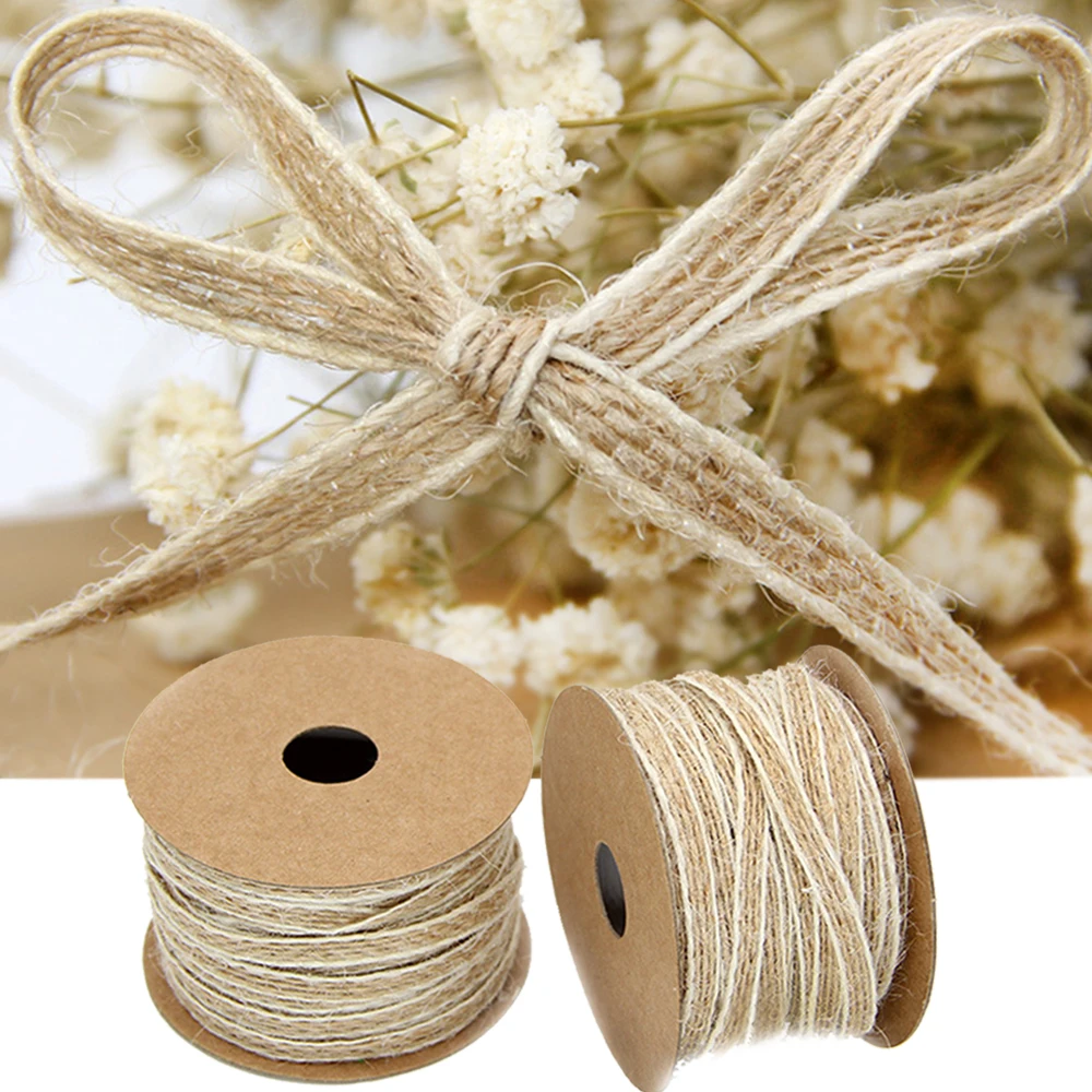 10M/Roll Jute Ribbon For DIY Fabric Ribbons Crafts Vintage Rustic Wedding Birthday Party Christmas Decorations Gifts Packaging
10M/Roll Jute Ribbon For DIY Fabric Ribbons Crafts Vintage Rustic Wedding Birthday Party Christmas Decorations Gifts Packaging